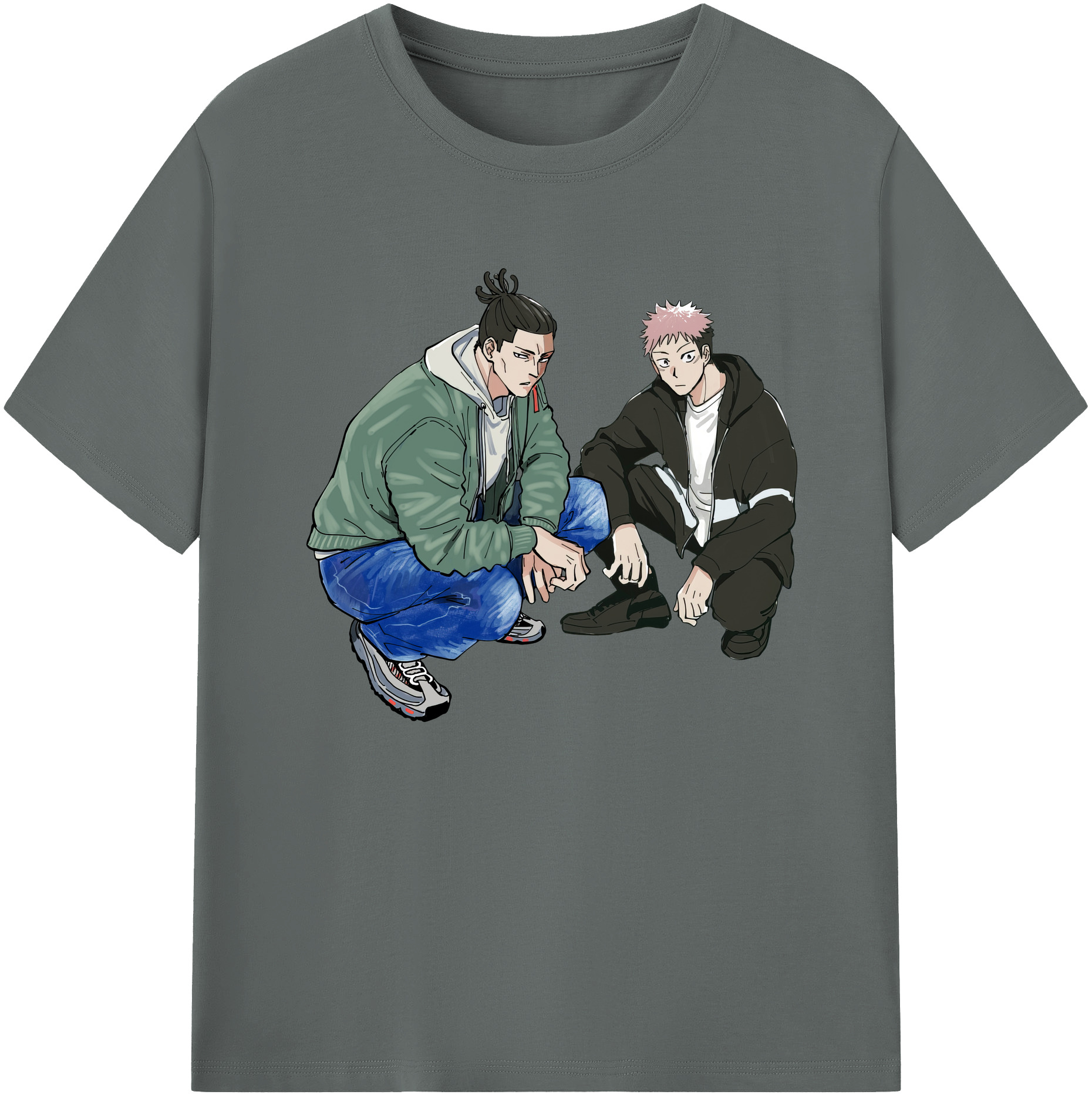 （画像用） 呪術廻戦 Jujutsu Kaisen 綿100％ メンズ半袖Tシャツ｜肌触りやわらか＆通気性